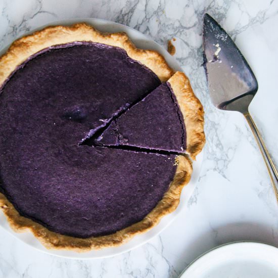 Maple Purple Potato Pie