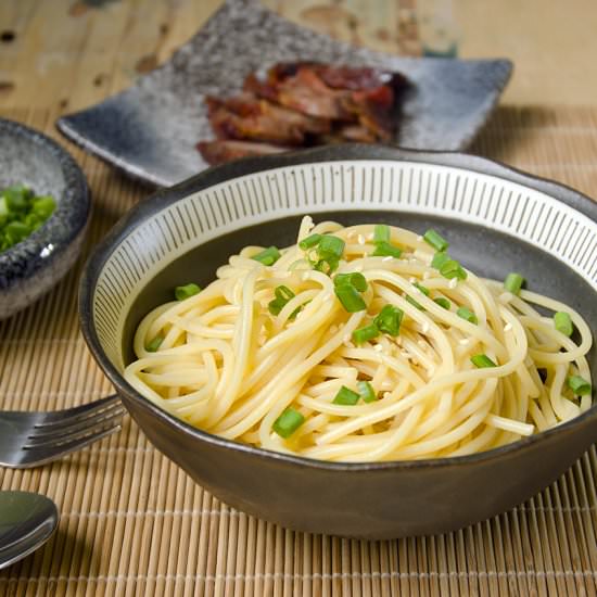 Sesame Noodles With Char Siew
