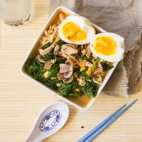 Leftover Turkey Spicy Miso Ramen