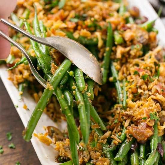 Bacon Ranch Green Beans
