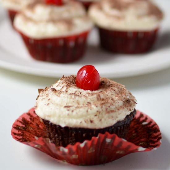 Easy Black Forest Cupcakes