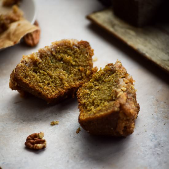 Pecan Streusel Sweet Potato Muffins