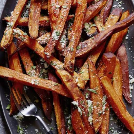 Garlic And Herb Sweet Potato Fries