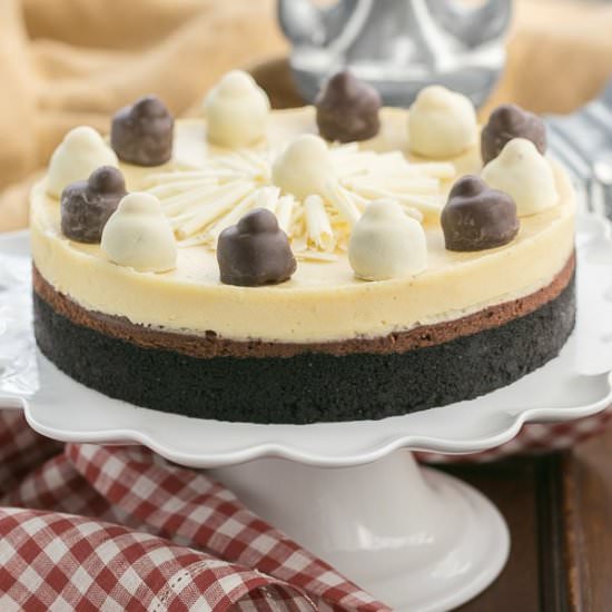 Layered Chocolate Cheesecake
