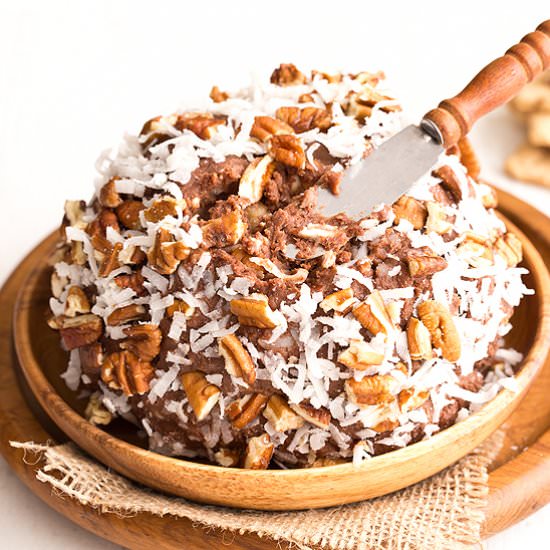 German Chocolate Cake Cheese Ball