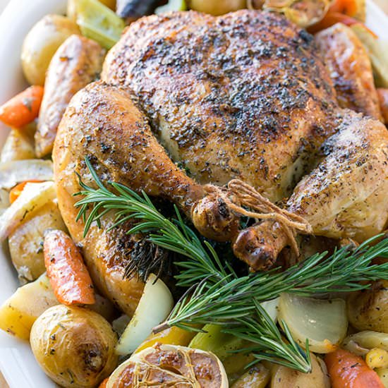 Rosemary-Garlic Roasted Chicken