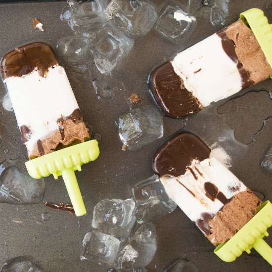 Vegan Creamy Chocolate Popsicles