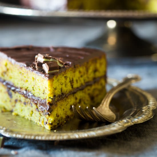 Paleo Mint Chocolate Chip Cake