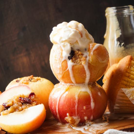 Cornbread Stuffed Apples