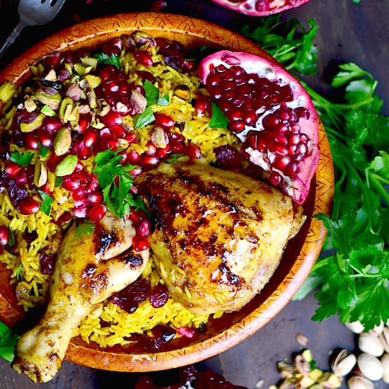 Persian Chicken and Jeweled Rice