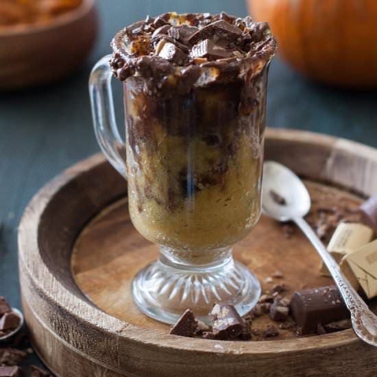 Chocolate Caramel Pumpkin Mud Cake