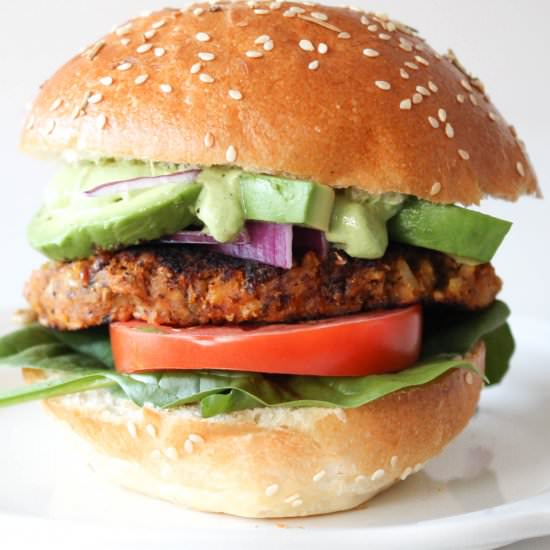 Sweet Potato & Black Bean Burger