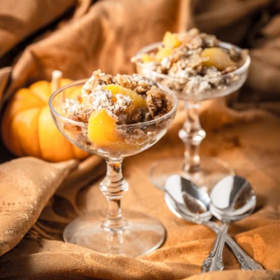 Spiced Peach Cobbler