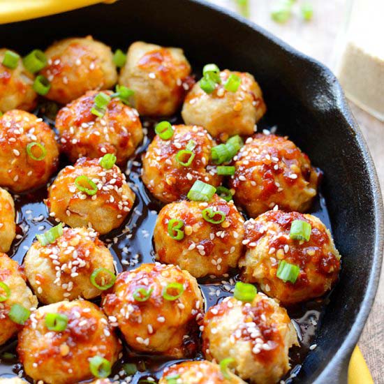Kung Pao Chicken Meatballs