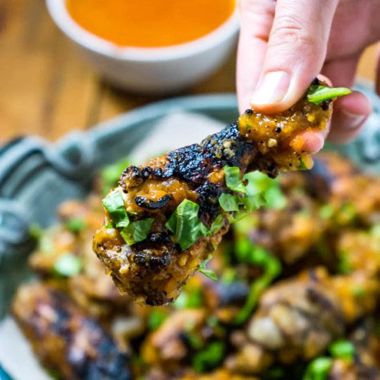 Grilled Buffalo Chicken Wings