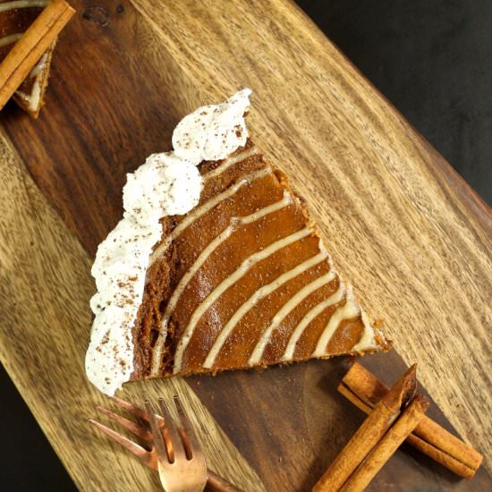 Cinnamon Roll Pumpkin Pie