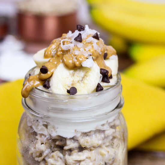 Chunky Monkey Overnight Oats