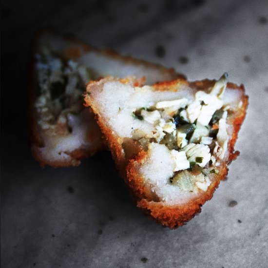 Brazilian Chicken Coxinha Fritters
