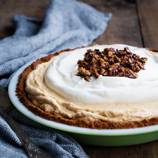 Pumpkin Cheesecake Mousse Pie