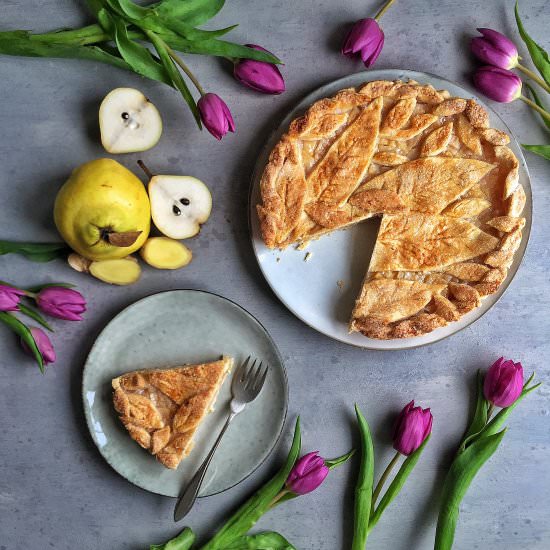 Quince, Pear & Ginger Pie