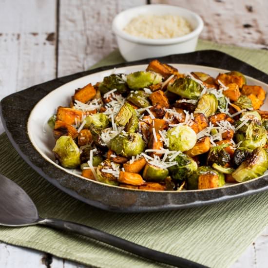 Sweet Potatoes and Brussels Sprouts