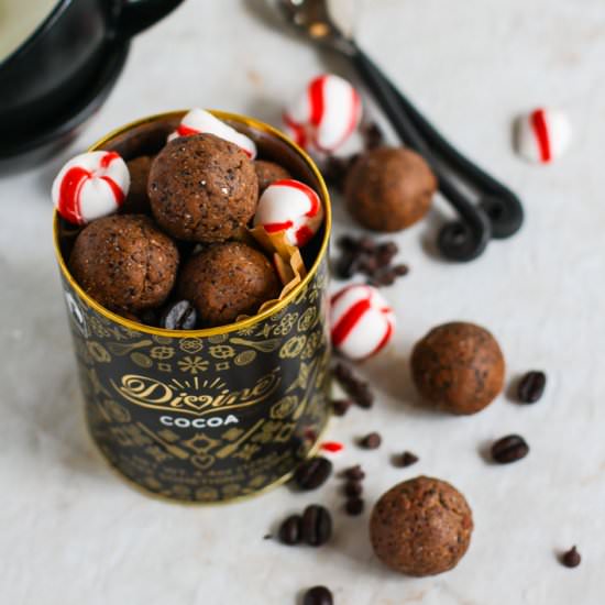 No Bake Peppermint Mocha Bites
