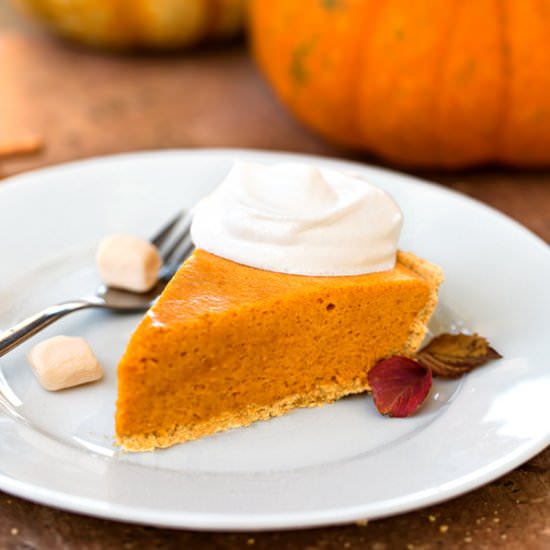 Marshmallow Chiffon Pumpkin Pie