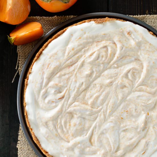 Honey Yogurt Persimmon Tart