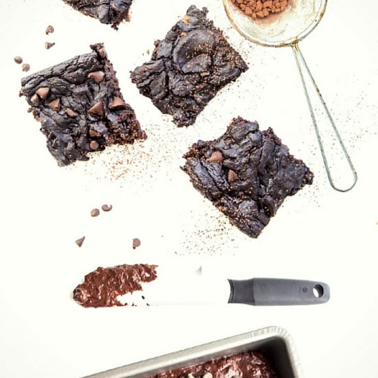 Black Bean Avocado Blender Brownies