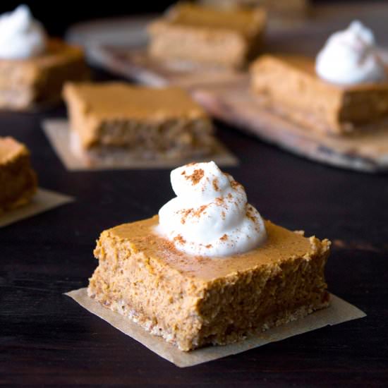 Pumpkin Cheesecake Bars
