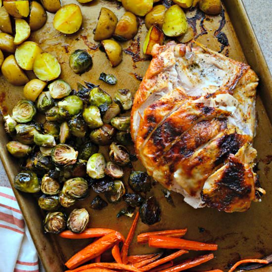 One Pan Honey Roasted Turkey