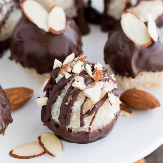 Chocolate Almond Coconut Macaroons