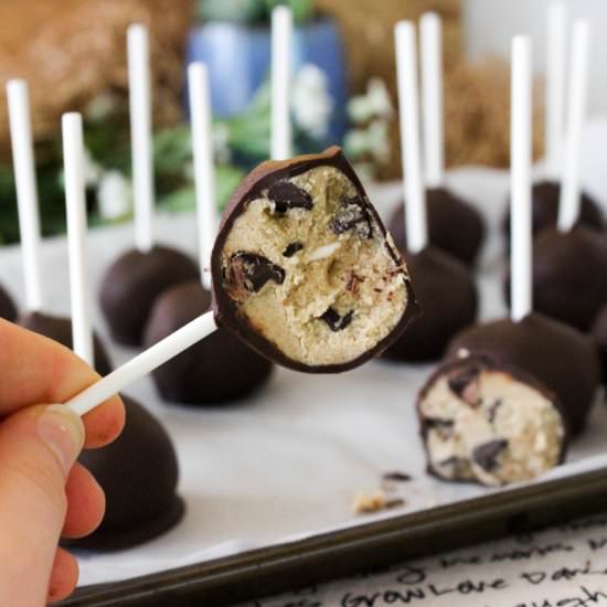 Vegan Cookie Dough Pops