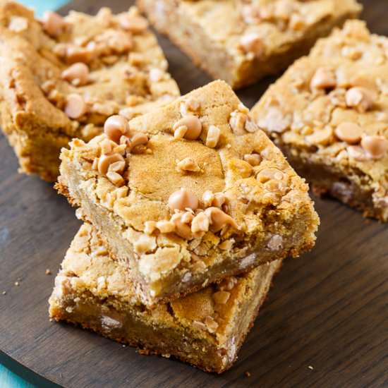Butterscotch Toffee Blondies