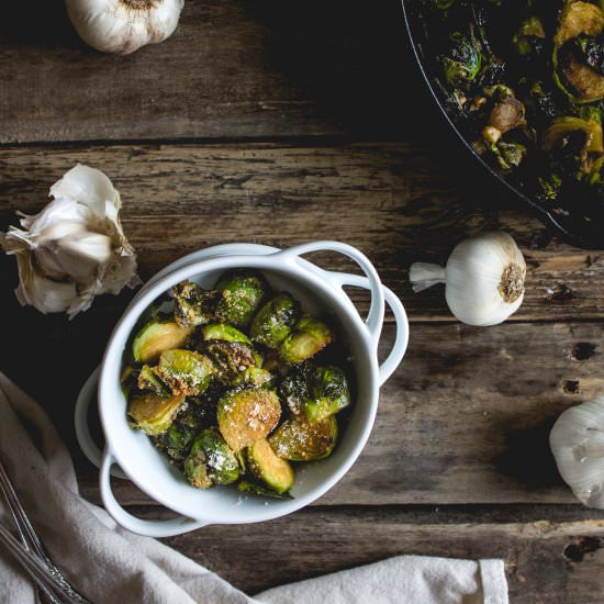 Beer Sauteed Brussels Sprouts
