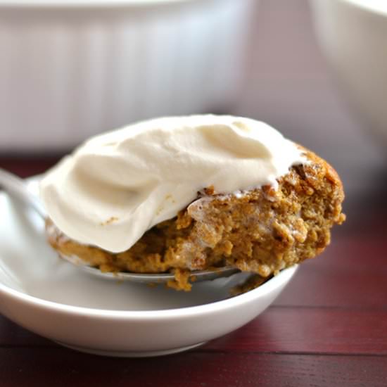 Baked Pumpkin Spice Pudding
