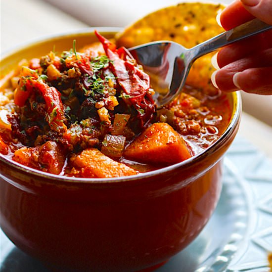 Paleo Sweet Potato Chipotle Chili