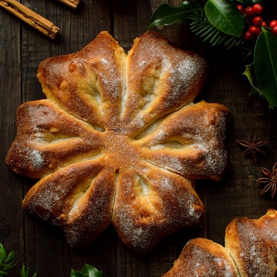 Orange & Anise Snowflake Bread