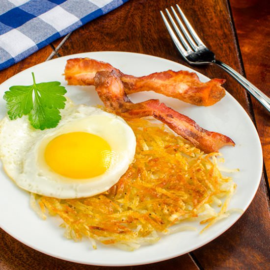 Crispy Shredded Hash Brown Potatoes