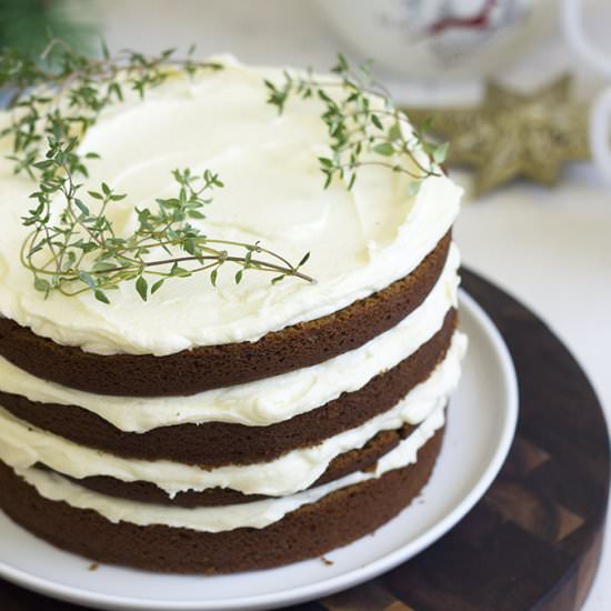 Gingerbread layer cake