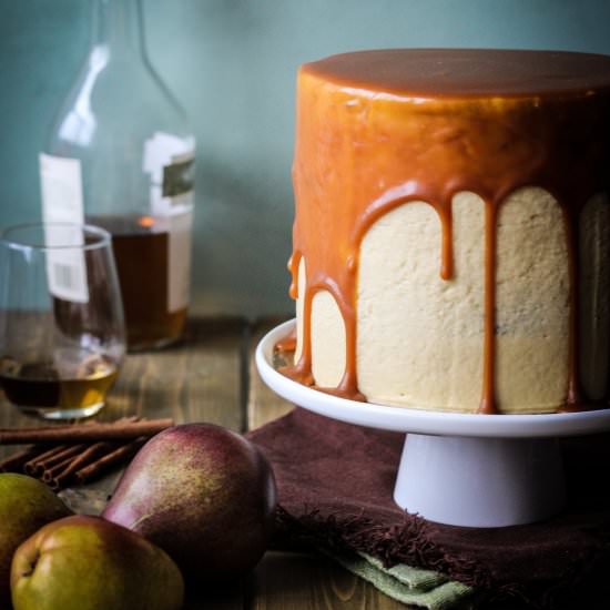 Pear and Maple Buttercream Cake