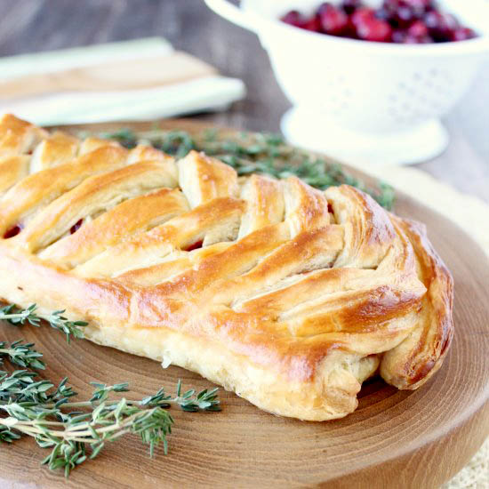 Cranberry and Turkey Puff Pastry