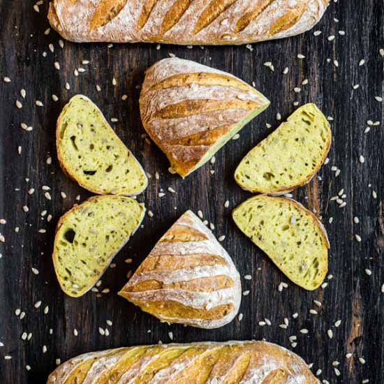 Curry and Sunflower Seed Bread