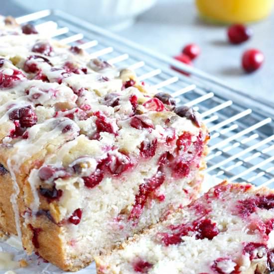 Vegan Cranberry Orange Loaf Cake