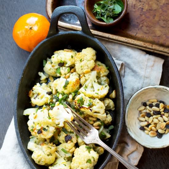 Roasted Cauliflower Salad