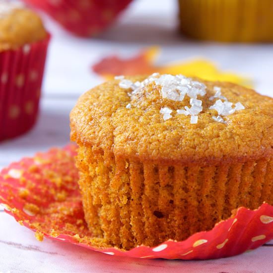 Pumpkin Gingerbread Muffins