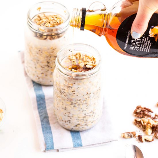 Maple & Walnut Overnight Oats