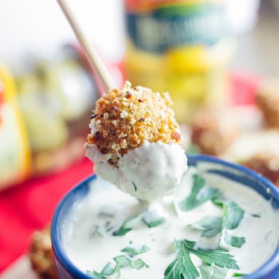 Fried Bleu Cheese Olives w/ Aioli