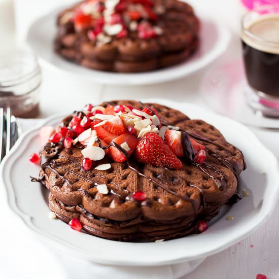 Double Chocolate Waffles