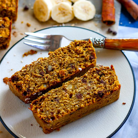 Gluten Free Pumpkin Oatmeal Bread